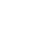 a white and grey play button